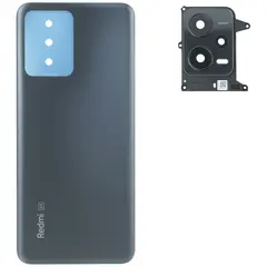 MR1_101739 Задня частина корпусу для redmi note 12 5g чорний (з склом камери) PRC