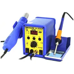 MR1_101763 Паяльна станція 2in1 mechanic hk-8586d (фен: 100-400°c, 120л, хв 700w, паяльник: 200-480°c, 45w) MECHANIC