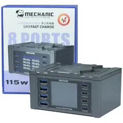 MR1_101781 Зарядний пристрій mechanic v-power 8 max (4 usb qc3.0, 4 pd 115w type-c) MECHANIC