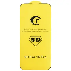 MR1_102059 Захисне скло 9d full glue tempered glass для iphone 15 pro чорний PRC