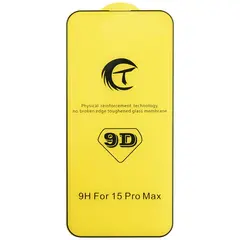 MR1_102062 Захисне скло 9d full glue tempered glass для iphone 15 pro max чорний PRC