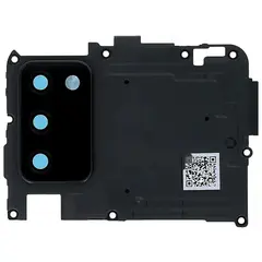 MR1_102209 Скло камери для samsung galaxy a02s sm-a025, galaxy a03s sm-a037 чорний (з рамкою) PRC