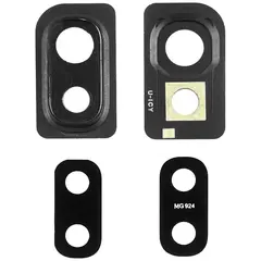 MR1_102210 Скло камери для samsung galaxy a10 sm-a105, m10 sm-m105, a202 чорний (з рамкою) PRC