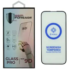 MR1_102279 Захисне скло premium tempered glass для iphone 15, iphone 16 чорний PRC