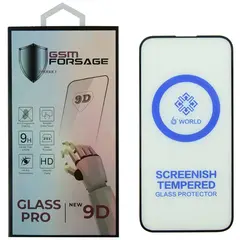 MR1_102280 Захисне скло premium tempered glass для iphone 15 plus, iphone 16 plus чорний PRC