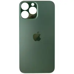MR1_102466 Задня кришка (скло) для iphone 13 pro max зелений (великий виріз під камеру), op PRC