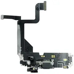 MR1_102853 Шлейф заряджання для iphone 14 pro space чорний PRC