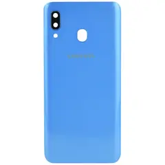 MR1_103147 Задня частина корпусу для samsung galaxy a30 sm-a305 синій (з склом камери) (prc) SAMSUNG