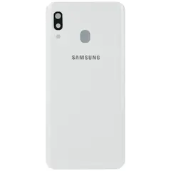 MR1_103729 Задня частина корпусу для samsung galaxy a30 sm-a305 білий (з склом камери) PRC