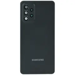 MR1_103731 Задня частина корпусу для samsung galaxy a72 sm-a725 чорний (з склом камери) PRC