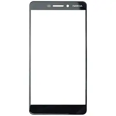MR1_104282 Скло дисплея для переклеювання nokia 6.1 чорний, oca PRC