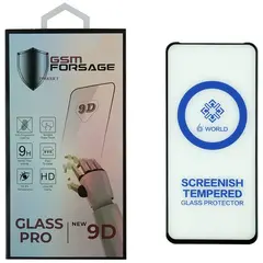 MR1_104351 Захисне скло premium tempered glass для tecno spark 20, spark 20c, spark go 2024 (6.6) чорний PRC