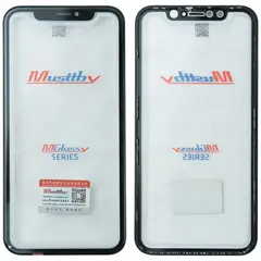MR1_104567 Скло дисплея для переклеювання musttby для iphone xr, oca (для переклеювання, з рамкою) MUSTTBY