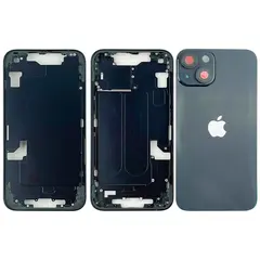 MR1_105007 Корпус для iphone 14 (з кнопками та sim-лотком) midnight, (eu, uk: sim, esim) PRC