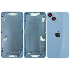 MR1_105009 Корпус телефона для iphone 14 plus (з кнопками та sim-лотком) синій, (eu, uk: sim, esim) PRC