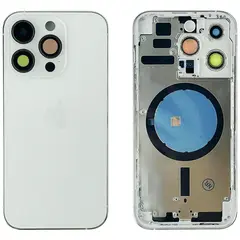 MR1_105013 Корпус для iphone 14 pro (з кнопками) сріблястий, (us: esim) PRC