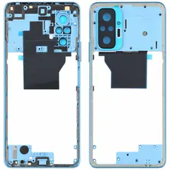 MR1_105727 Середня частина корпусу для redmi note 10 pro синій PRC
