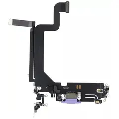 MR1_106152 Шлейф заряджання для iphone 14 pro max пурпуровий PRC