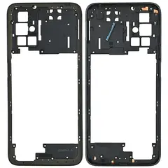 MR1_106257 Середня частина корпусу для redmi 10 (2021) чорний PRC