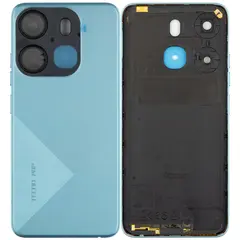 MR1_106579 Задня частина корпусу для tecno spark go (2023) синій (з склом камери) PRC