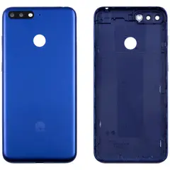 MR1_107837 Задня частина корпусу для huawei y7 prime (2018) синій (з склом камери) PRC