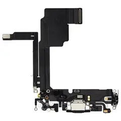 MR1_107844 Шлейф заряджання для iphone 15 pro чорний PRC