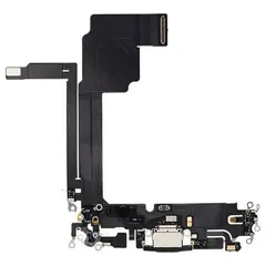 MR1_107845 Шлейф заряджання для iphone 15 pro max чорний titanium PRC