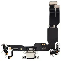 MR1_107855 Шлейф заряджання для iphone 15 plus чорний PRC
