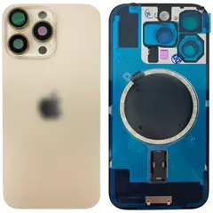 MR1_108044 Задня кришка (скло) для iphone 16 pro desert titanium (з рамкою) PRC