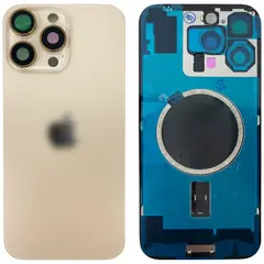 MR1_108047 Задня кришка (скло) для iphone 16 pro max desert titanium (з рамкою) PRC