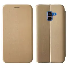 ЧОХОЛ-КНИЖКА LEVEL ДЛЯ SAMSUNG A8 PLUS 2018 (A730) GOLD