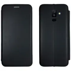 ЧОХОЛ-КНИЖКА LEVEL ДЛЯ SAMSUNG A6 PLUS 2018, ЧОРНИЙ