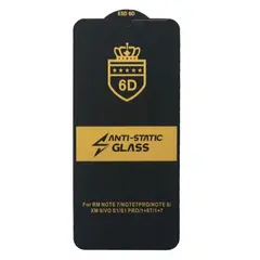 ЗАХИСНЕ СКЛО 6D ANTI-STATIC ДЛЯ REDMI NOTE 8, ЧОРНИЙ (ТЕХ. ПАК)