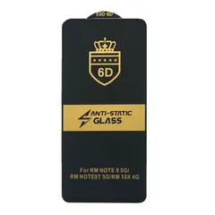ЗАХИСНЕ СКЛО 6D ANTI-STATIC ДЛЯ REDMI NOTE 9, ЧОРНИЙ (ТЕХ. ПАК)