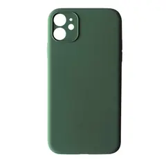 ЧОХОЛ SILICONE CASE FULL CAMERA COPY ДЛЯ IPHONE 12 (58) PINE ЗЕЛЕНИЙ