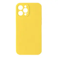 ЧОХОЛ SILICONE CASE FULL CAMERA COPY ДЛЯ IPHONE 12 PRO MAX (4) ЖОВТИЙ