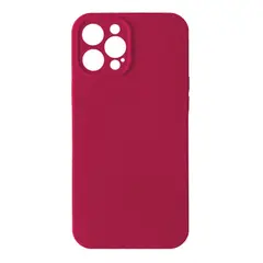 ЧОХОЛ SILICONE CASE FULL CAMERA COPY ДЛЯ IPHONE 12 PRO MAX (36) ROSE ЧЕРВОНИЙ