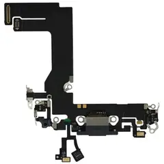 MR1_108800 Шлейф заряджання для iphone 13 mini чорний PRC
