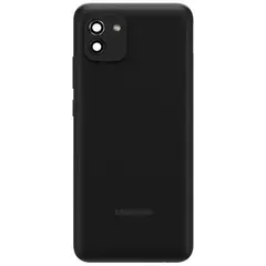 MR1_108829 Задня частина корпусу для samsung galaxy a03 sm-a035g чорний (з склом камери) PRC