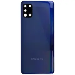 MR1_109633 Задня частина корпусу для samsung galaxy a31 sm-a315 синій (з склом камери) PRC