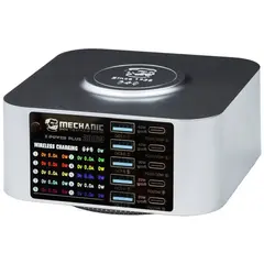 MR1_109735 Зарядний пристрій mechanic x-power plus (5 usb qc3.0, 5 pd type-c, бездротова заряджання) 200w MECHANIC