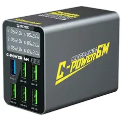 MR1_109737 Зарядний пристрій mechanic c-power 6 m (5 usb-a, 1 usb qc3.0) 40w MECHANIC