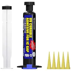 MR1_110801 Клей герметик для smd компонентів mechanic puv-11 10сс (у шприці) MECHANIC
