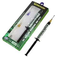MR1_110825 Паяльна маска mechanic g10 з уф-затвердінням (зелена 3ml) MECHANIC