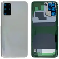 MR1_111097 Задня частина корпусу для samsung galaxy s20 plus sm-g985, g986 білий (з склом камери) (prc) SAMSUNG