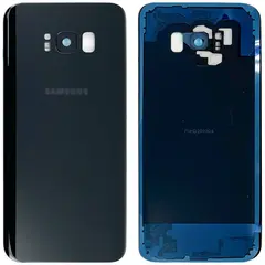 MR1_111109 Задня частина корпусу для samsung galaxy s8 plus sm-g955 midnight чорний (з склом камери) (prc) SAMSUNG
