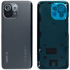 MR1_111151 Задня частина корпусу для xiaomi mi 11 midnight сірий (з склом камери) (prc) XIAOMI