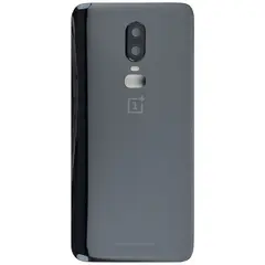 MR1_111642 Задня частина корпусу для oneplus 6 чорний (з склом камери) (prc) ONEPLUS