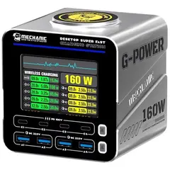 MR1_111916 Зарядний пристрій mechanic g-power (4 pd type-c, 4 qc usb-a) 160w MECHANIC