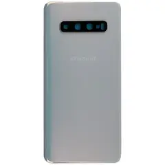MR1_111985 Задня частина корпусу для samsung galaxy s10 plus sm-g975 білий (з склом камери) (prc) SAMSUNG